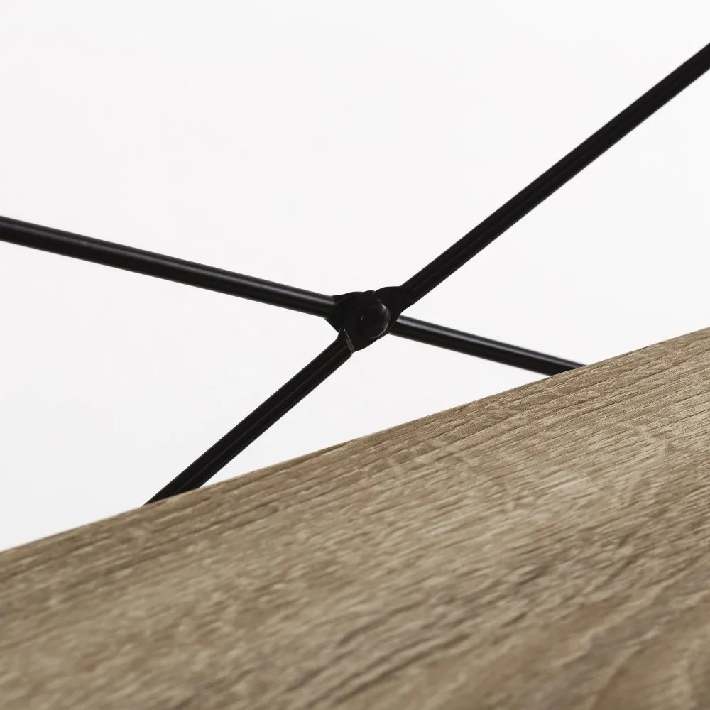 Scaffale in metallo a 4 ripiani,Stile industriale 100x33x142 - immagine 3