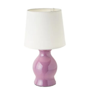 Lampada da tavolo in ceramica viola15 X 15 X 26 CM