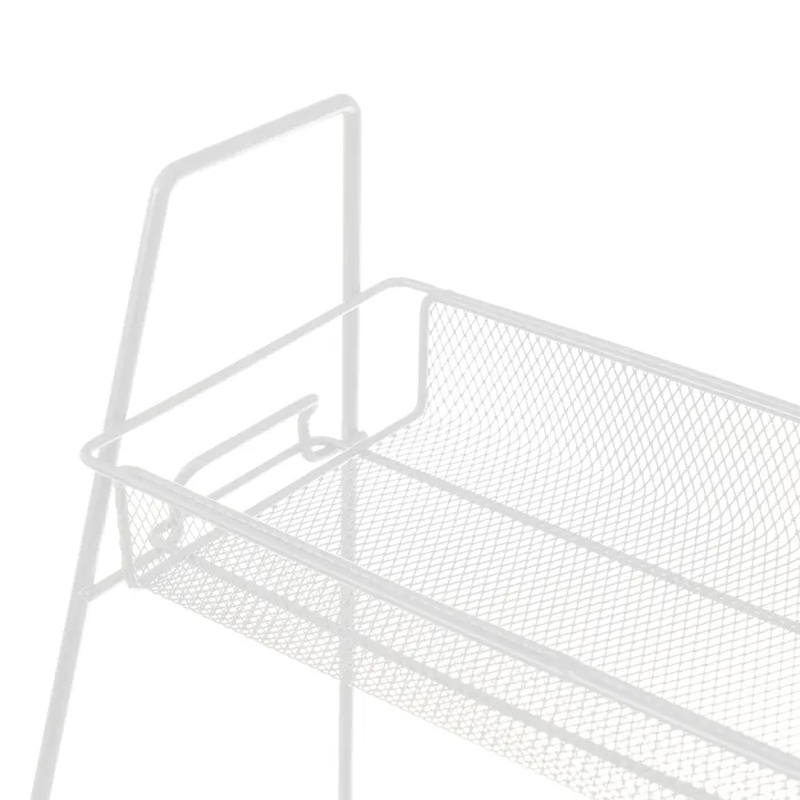 Scaffale a 2 livelli, bianco, per organizzare le scrivanie di bagno e cucina 31 X 17 X 33 CM - immagine 3