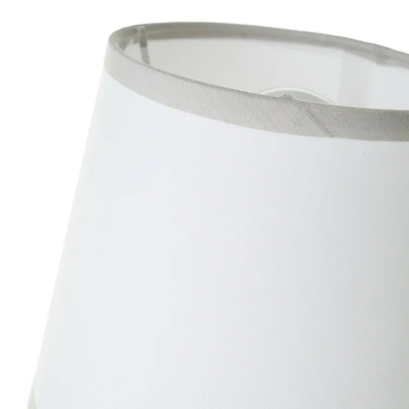 Lampada da scrivania,ceramica grigia,lampada da tavolo del soggiorno,15×15×24 cm - immagine 2