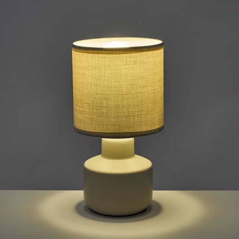 Lampada da scrivania,lampada in ceramica,Stile moderno e semplice 12 X 12 X 22 CM - immagine 4