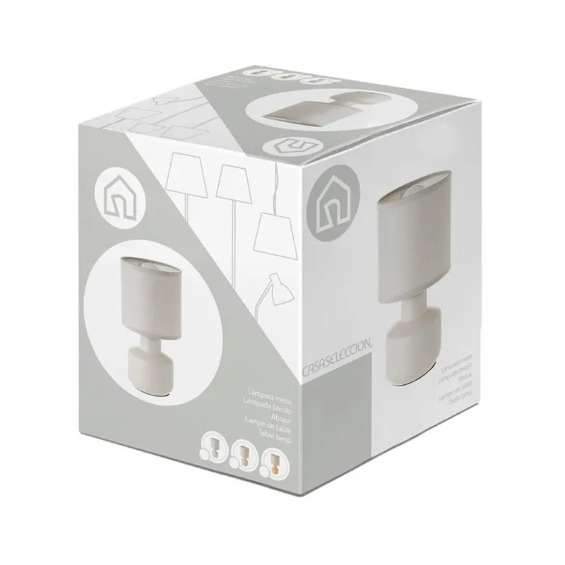 Lampada da scrivania,lampada in ceramica,Stile moderno e semplice 12 X 12 X 22 CM - immagine 5