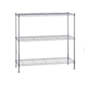 Scaffale a 3 livelli,Acciaio inossidabile,Scaffale multiuso 90x35x88 cm