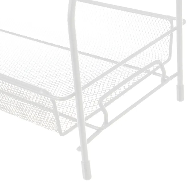 Scaffale a 2 livelli, bianco, per organizzare le scrivanie di bagno e cucina 31 X 17 X 33 CM - immagine 4