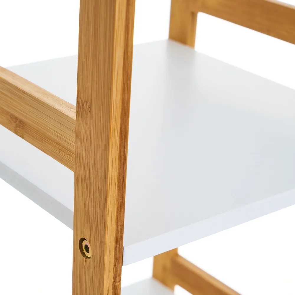 Scaffale indipendente,Con 3 ripiani 30 X 30 X 72 CM - immagine 4