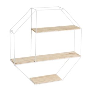 Scaffale in metallo sospeso，Bianco