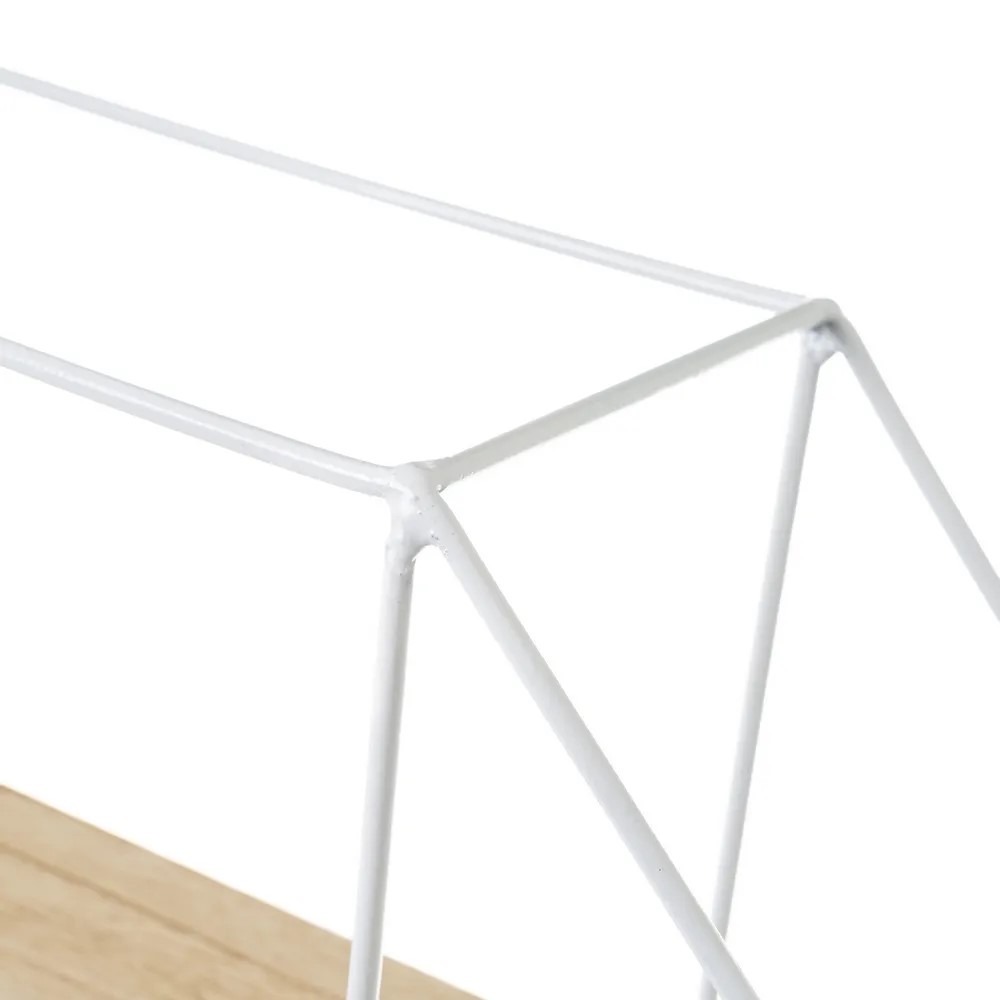 Scaffale in metallo sospeso,Bianco - immagine 3