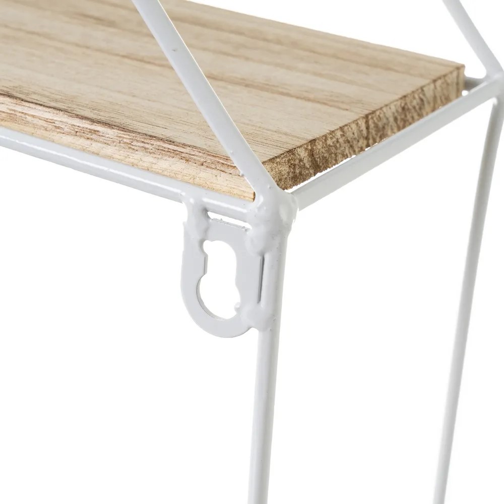 Scaffale in metallo sospeso,Bianco - immagine 4