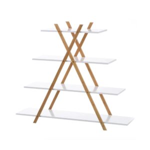 Libreria a piramide,4 ripiani ,Ideale per l'ufficio di casa