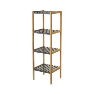 Scaffale a 4 ripiani,grigio,per organizzare spazio