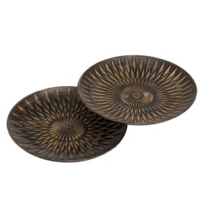 Vassoio in resina,Gioielli, Vassoio per la frutta.Vassoio da tavolo, stile vintage,Set di 2 pezzi 30x30x3CM 2u/c