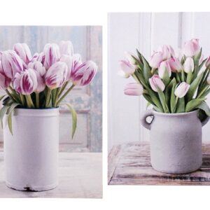 2/s Quadro tulipano Quadro decorativo per corridoio del soggiorno replica moderna 30x40x1,5cm