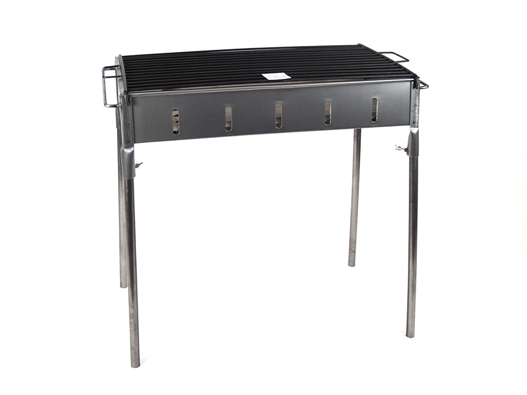 Griglia per barbecue Griglia a carbone in metallo nero Adatto per barbecue da giardino in appartamento 65X35X65CM