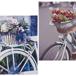 2/s Quadro fiore della bicicletta Pittura decorativa per l'ingresso del corridoio replica moderna