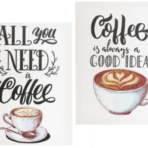 2/s Quadro Caffè Pittura decorativa per la sala da pranzo della cucina  replica moderna 30X40X1,5CM