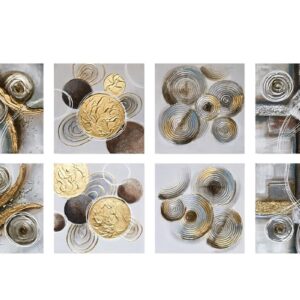 8/s Pittura moderna per il soggiorno Effetto simulazione 40X40X3CM