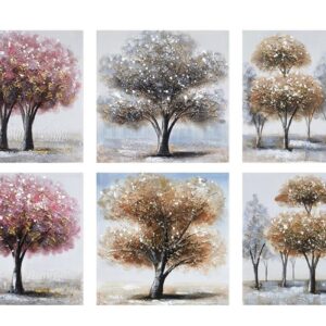 8/s Quadro [Albero] Decorazione della casa  Imitazione della pittura a olio 40X40X3CM