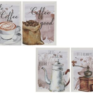 4/s Quadro [Tempo del caffè] Pittura decorativa per bar o caffè Simulazione di artigianato 30X40X1,5CM