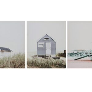 3/s Quadro [Cottage costiero] Soggiorno Quadri d'arredamento Riproduzioni d'arte 40X50X1,8CM