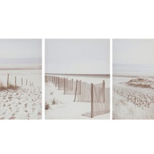 3/s Quadro [spiaggia silenziosa] Soggiorno Casa Decorazione Interna Pittura Riproduzioni d'arte 40X50X1,8CM