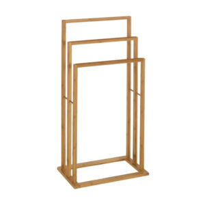 Portasciugamani, stile moderno, in bambù, per bagno 40 X 24 X 82 cm