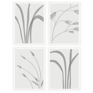 S/4 Quadro,con cornice in legno e dipinto su tela,Quadro decorativo per camera da letto 30 X 1,50 X 40 cm