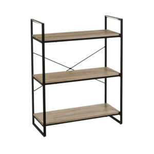 Scaffale in metallo a 3 ripiani,Stile industriale,Adatto per studio, cucina, garage