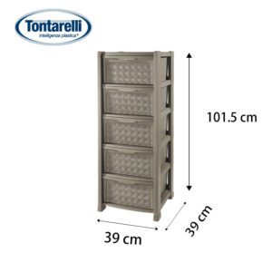 Cassettiera 5 cassetti