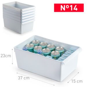 Scatola portaoggetti, contenitore multiuso adatto per l'archiviazione e l'organizzazione in cucina e ufficio.