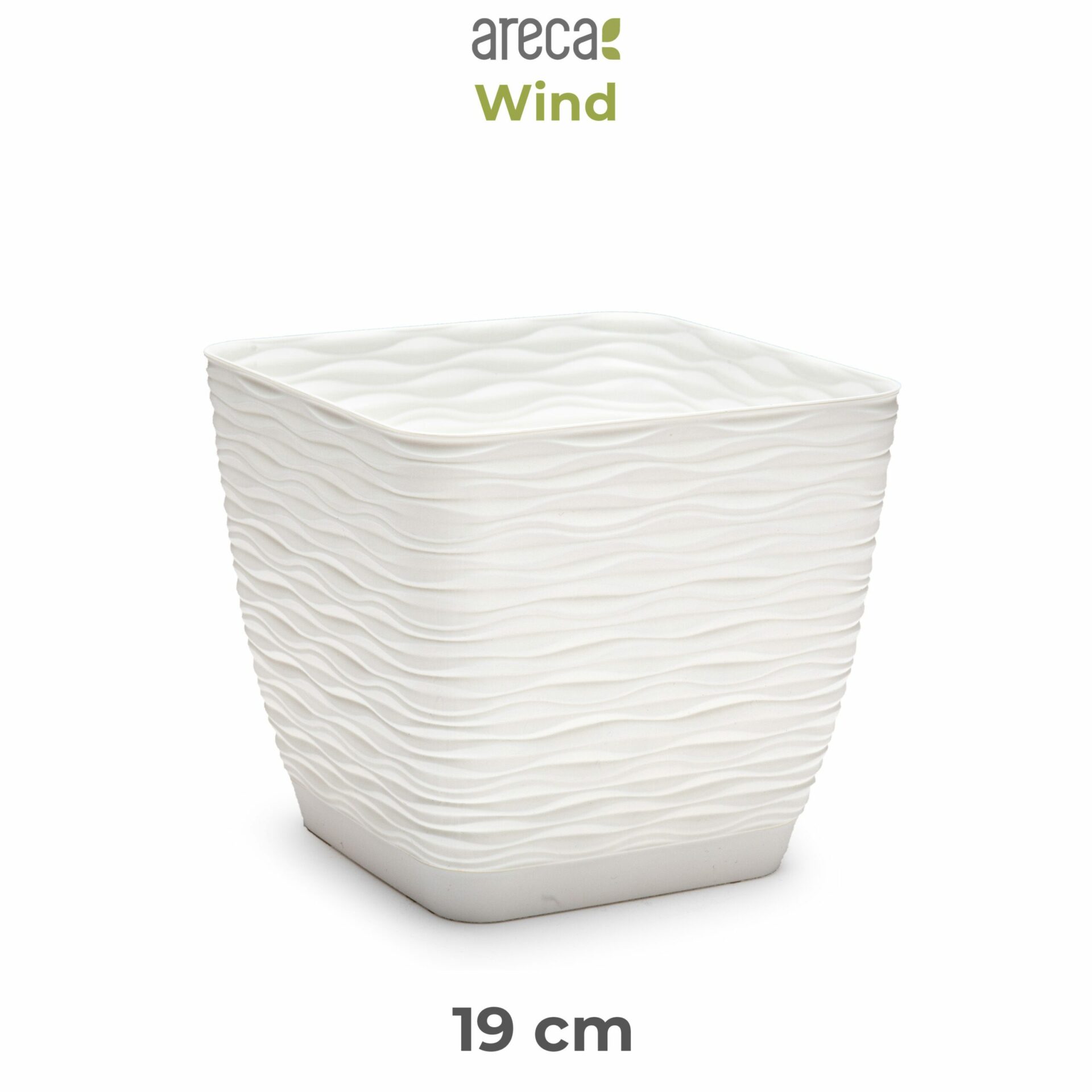 Vaso da giardino,Bianco19cm