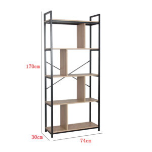 Libreria Hamilton con Scomparti Sfalsati 74x30x170 cm