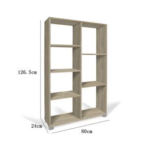 Libreria rovere 80x24x126,5cm