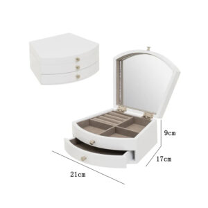 Portagioie MDF bianco 21x17x9cm