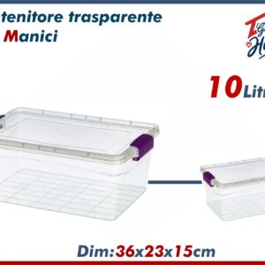 Contenitore trasparente 10L