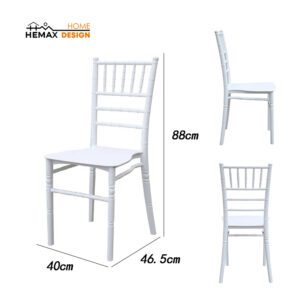 Sedia Bride Colore Bianco 40x46,5x88 cm