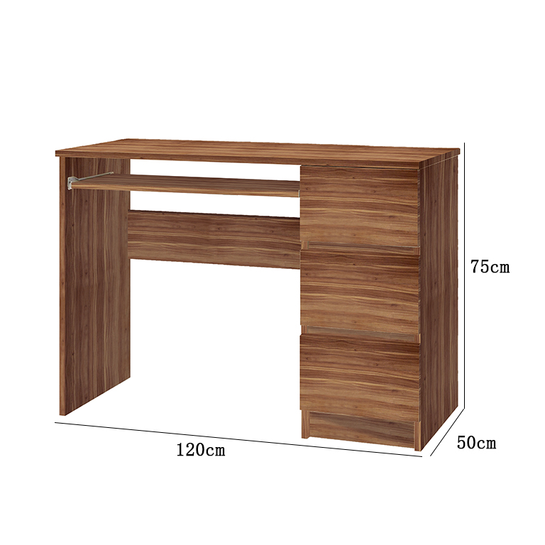 DESK noce porta pc 120x50x75cm