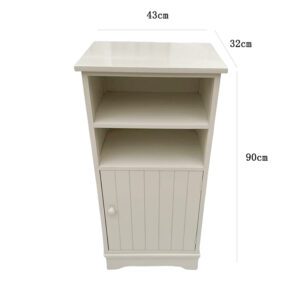 Angioletto il mobiletto legno bianco 43x32x90cm