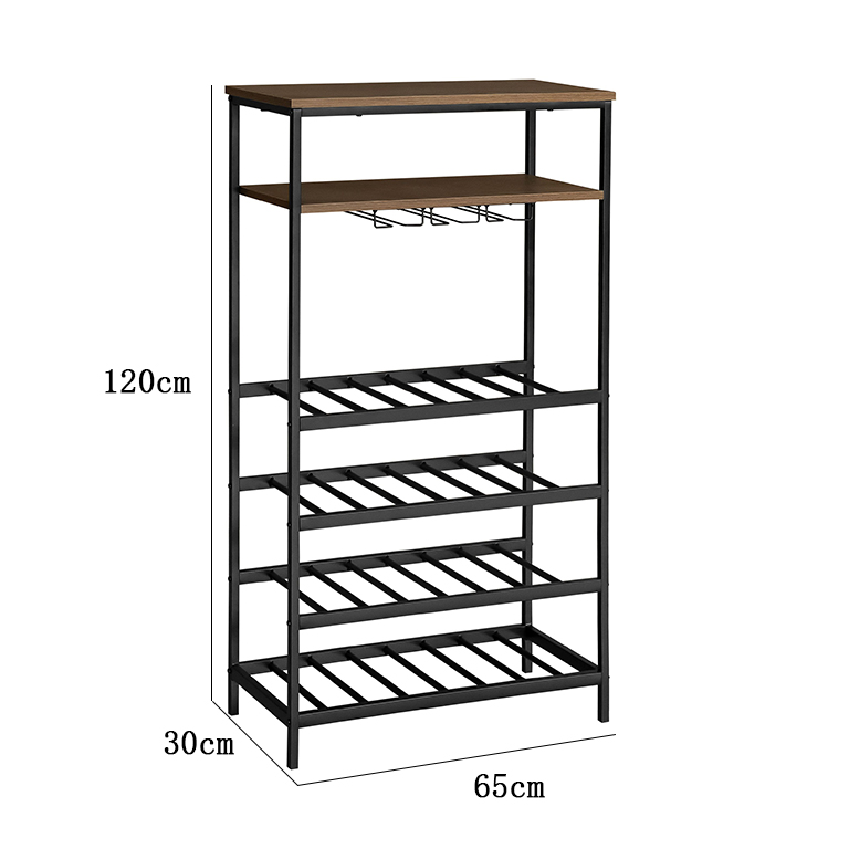 Cantinetta grancru in metallo + MDF 65x30x120cm