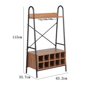 Cantinetta grancru con portabicchieri 63,2x33,70x115cm