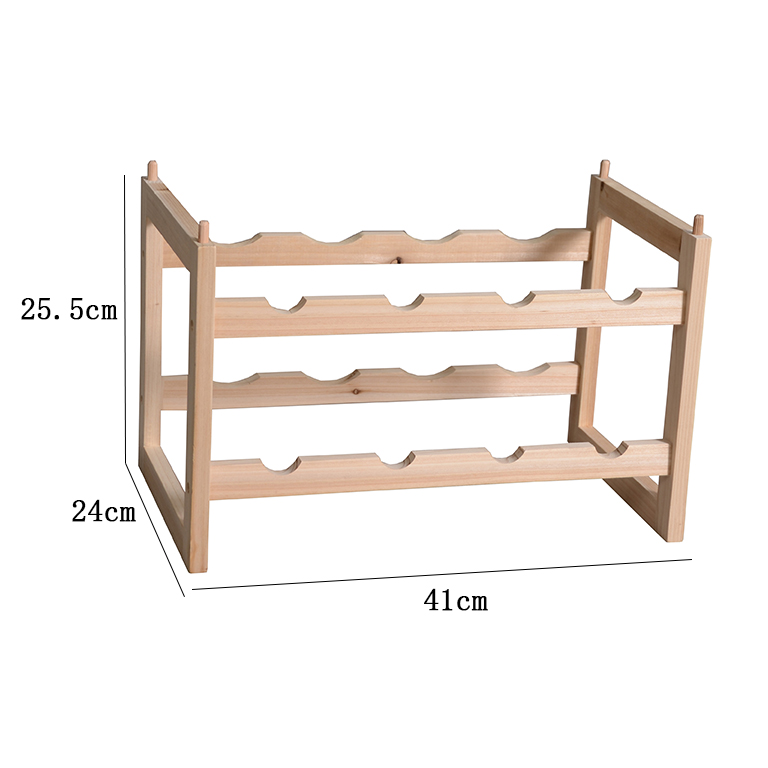 Cantinetta JOY 2 ripiani DIM 41x24x25,5 cm, portata 8 bottiglie