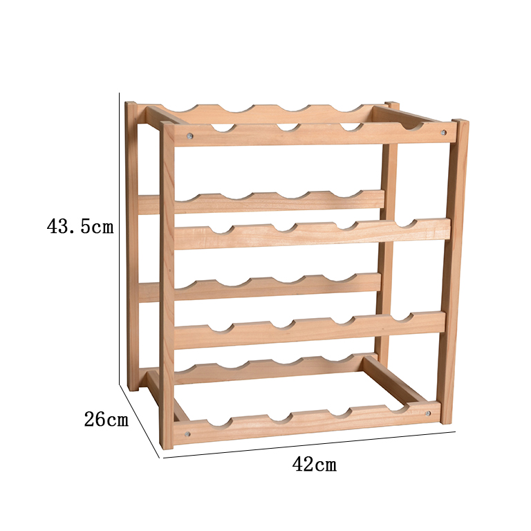 Cantinetta JOY 4 ripiani DIM 42x26x43,5 cm, portata 16 bottiglie