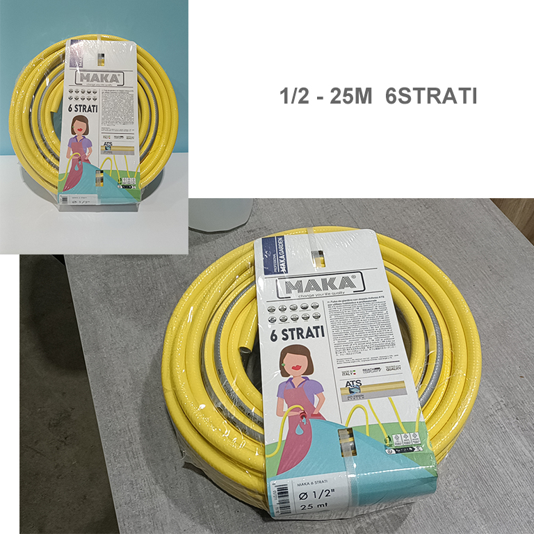 Tubo da giardino rinforzo ats 1/2 – 25m 6 strati