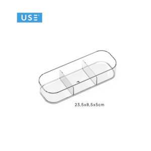 Vassoio organizer con divisori 23,5x8,5x5cm