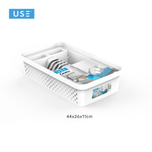 Scolapiatti bianco EMMA 44x26x11cm