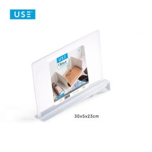 Separatore per ripiani trasparente